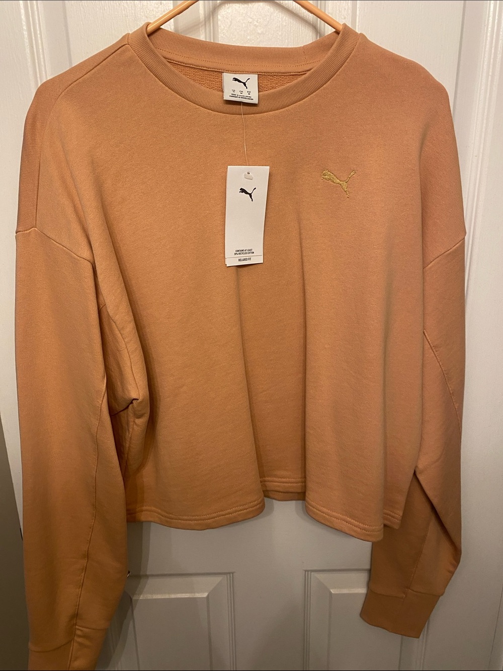 PUMA Women's Crewneck Sweatshirt - Peachy Tan